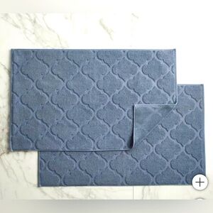 WelHoME. BY WILSPUM
100% Cotton / 100 % Coron /

Blue Bath Mat Set